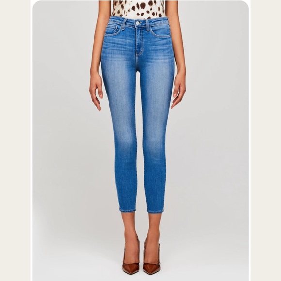 L'AGENCE Denim - L'Agence Margot Light Wash High Rise Skinny Denim Jeans Camden Wash Size 25